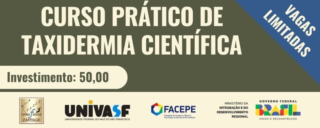 Curso Prático de Taxidermia Científica