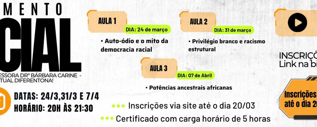 CURSO DE LETRAMENTO RACIAL