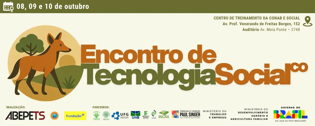 I Encontro de Tecnologia Social do Centro-Oeste