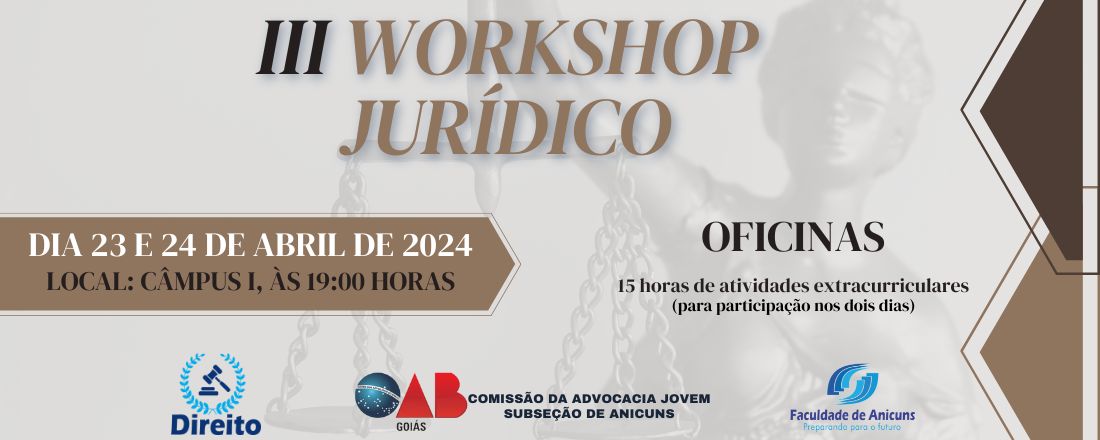 III WORKSHOP JURÍDICO