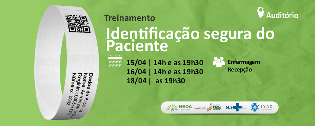 Treinamento - Identificação Segura do Paciente
