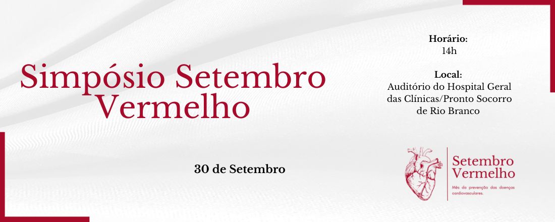 Simpósio Setembro Vermelho: Prevenção das Doenças Cardiovasculares