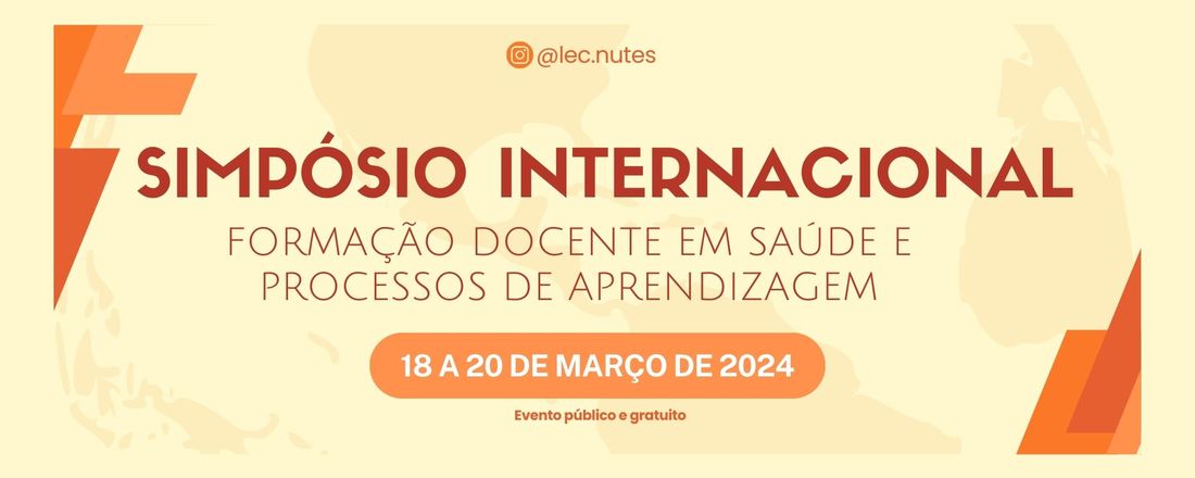 SIMPÓSIO INTERNACIONAL FORMAÇÃO DOCENTE EM SAÚDE E PROCESSOS DE APRENDIZAGEM