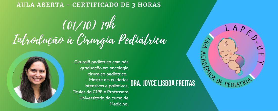 Aula aberta - Introdução à Cirurgia Pediátrica