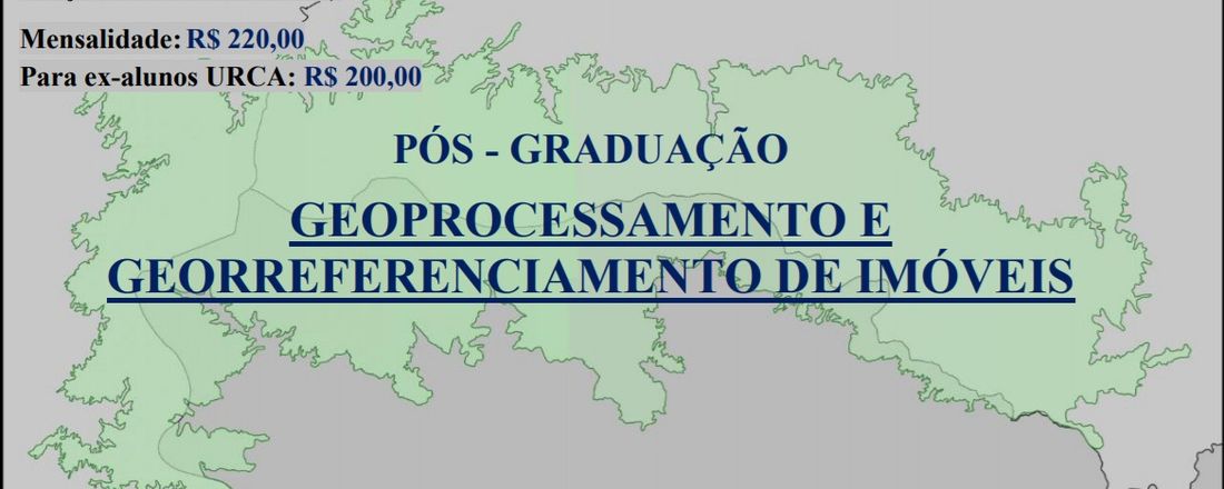 TURMA I - ESP. GEOPROCESSAMENTO E GEORREFERENCIAMENTO DE IMÓVEIS