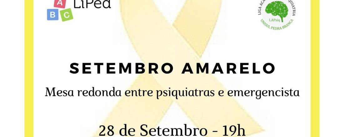Mesa Redonda Setembro Amarelo