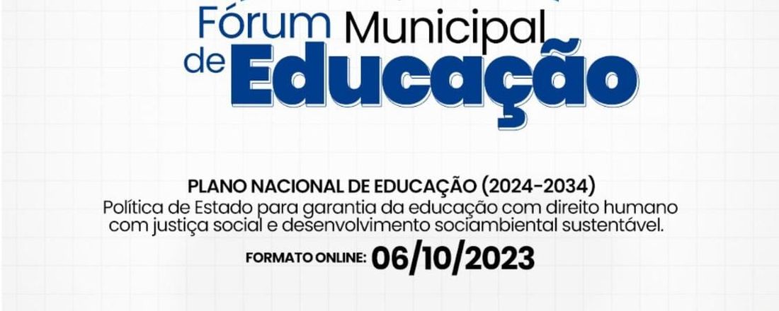 CONFERÊNCIA MUNICIPAL DE EDUCAÇÃO