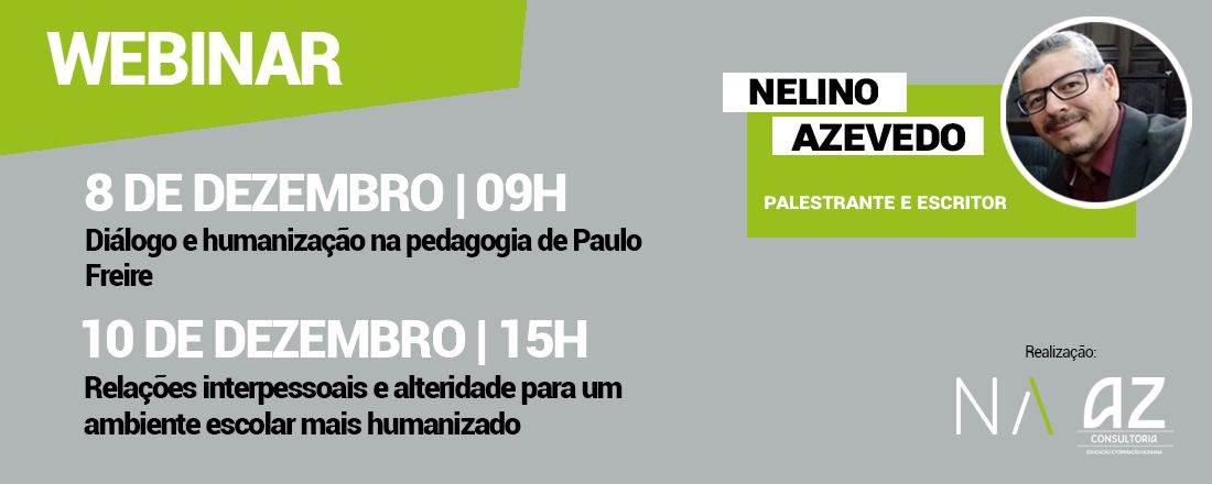 WEBINAR formação de professores com Nelino Azevedo