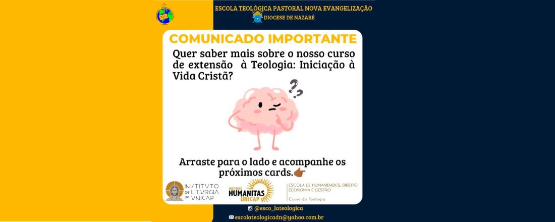 Curso de Extensão "Iniciação à Vida Cristã"