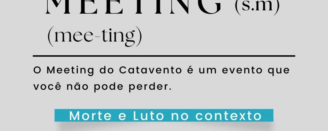 II Meeting - Morte e Luto no Contexto Hospitalar