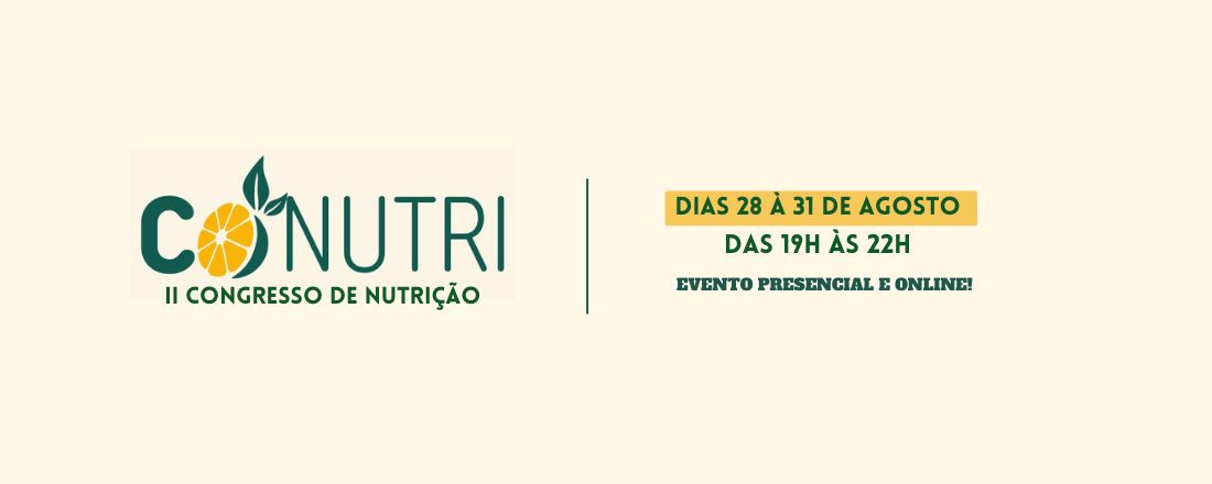 II CONGRESSO DE NUTRIÇÃO - CONUTRI
