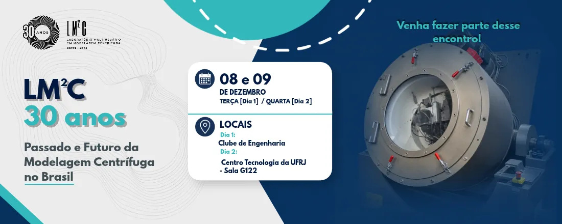 LM²C 30 anos: Passado e Futuro da Modelagem Centrífuga no Brasil