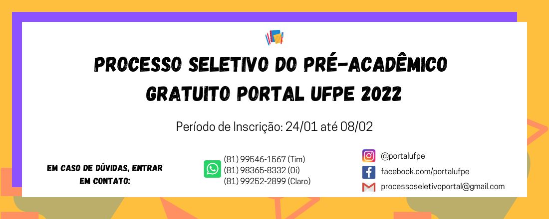 Processo Seletivo Portal UFPE 2022