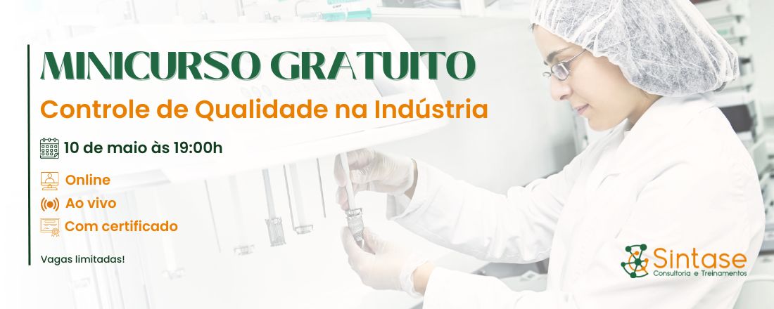 Minicurso gratuito de Controle de Qualidade