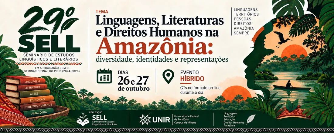 29º SELL Seminário de Estudos Linguísticos e Literários Seminário Final do PIBID (2024-2026)