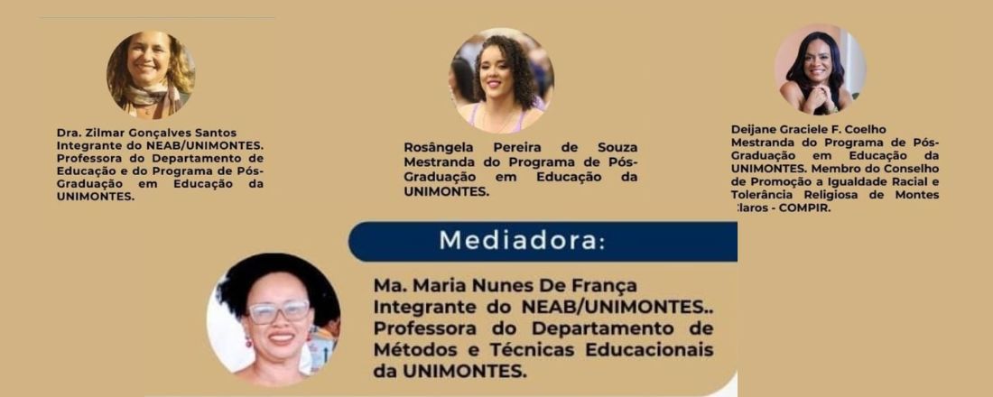 CONFERÊNCIA A LEI 10639/03 E A EDUCAÇÃO ANTIRRACISTA