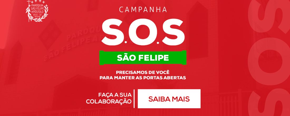 MISSAS PRESENCIAIS NA PARÓQUIA SÃO FELIPE - 21 DE FEVEREIRO