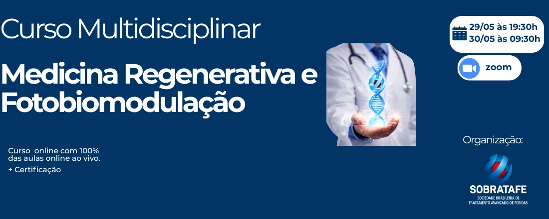 Curso Multidisciplinar de Medicina Regenerativa e Fotobiomodulação