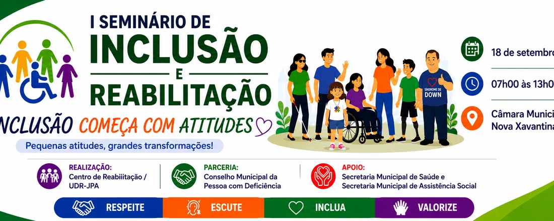 I Seminário de Inclusão e Reabilitação