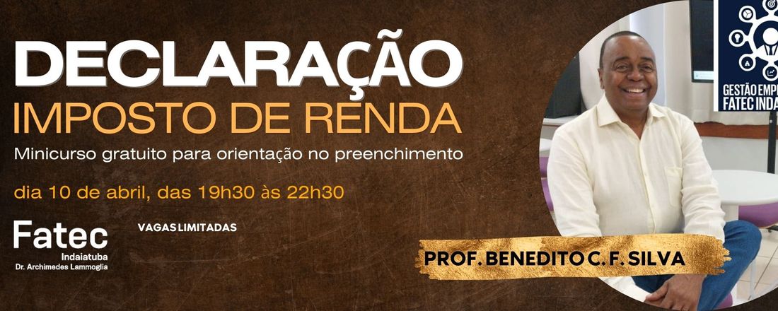 Orientação para preenchimento de Imposto de Renda