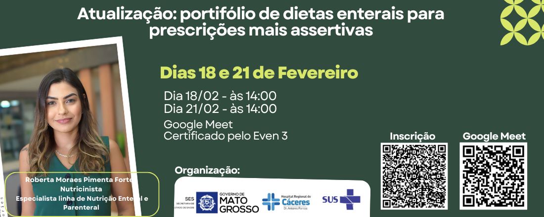 Atualização: portifólio de dietas enterais para prescrições mais assertivas