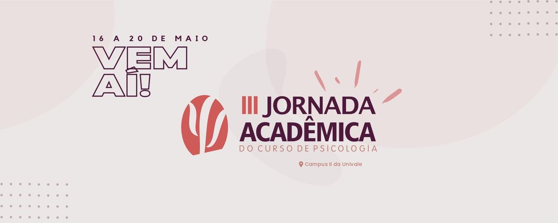 III JORNADA ACADÊMICA DO CURSO DE PSICOLOGIA