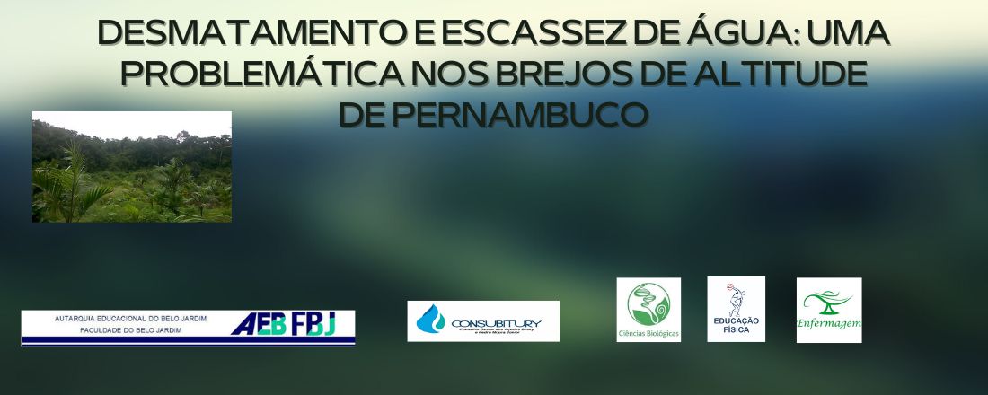 DESMATAMENTO E ESCASSEZ DE ÁGUA: UMA PROBLEMÁTICA NOS BREJOS DE ALTITUDE DE PERNAMBUCO