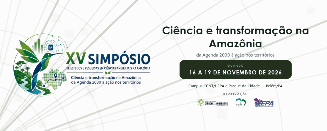 XV Simpósio de Estudos e Pesquisas em Ciências Ambientais