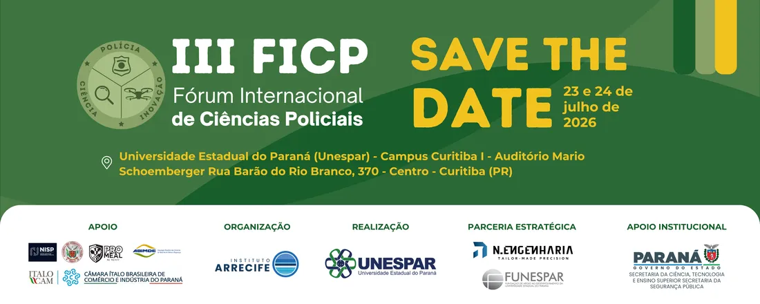 III FÓRUM INTERNACIONAL DE CIÊNCIAS POLICIAIS - FICP PARANÁ 2026