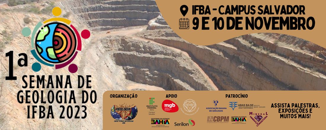 1° SEMANA DE GEOLOGIA DO IFBA 2023