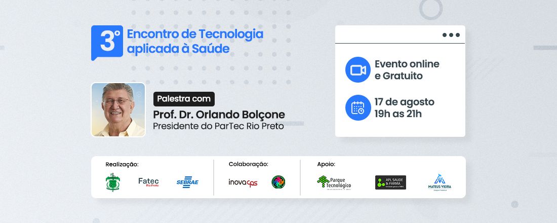 III Encontro Tecnologia Aplicada à Saúde