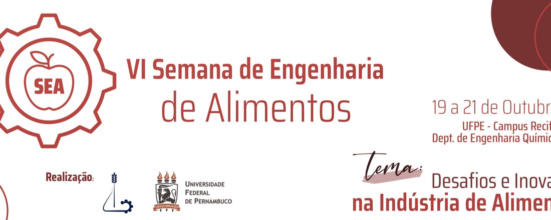 VI SEMANA DE ENGENHARIA DE ALIMENTOS