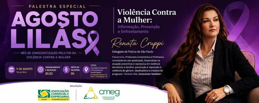 Palestra Agosto Lilás - CMEG e ACEG