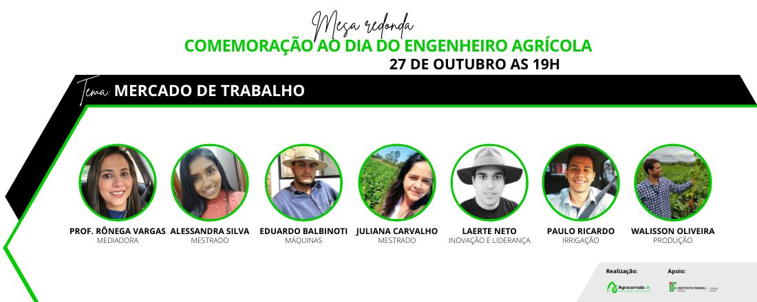 COMEMORAÇÃO AO DIA DO ENGENHEIRO AGRÍCOLA