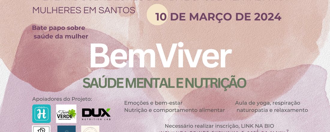 Bem Viver - Estilo de vida, Saúde Mental e Nutrição