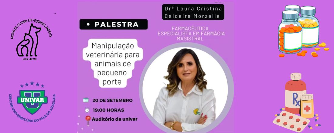 Palestra: Manipulação Veterinária para Animais de Pequeno Porte