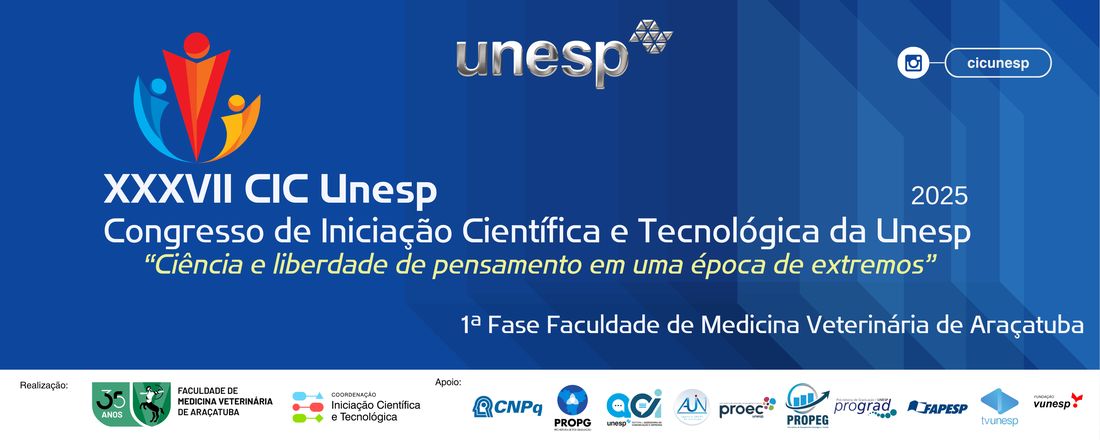 XXXVII Congresso de Iniciação Científica da Unesp - FMV/Araçatuba