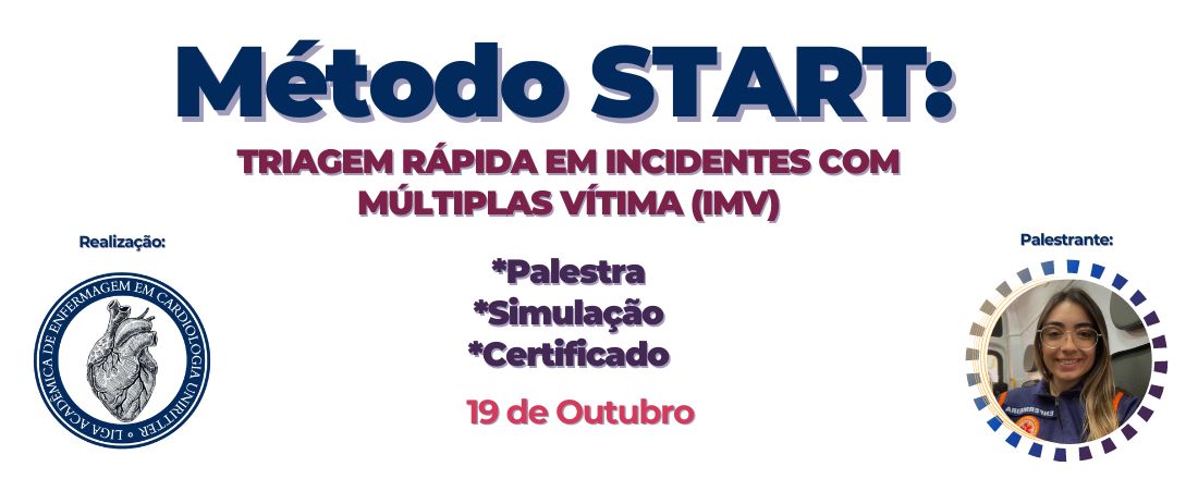 Método START:  Triagem rápida  em Incidentes com Múltiplas Vítima (IMV)