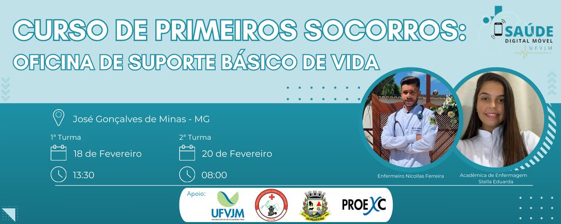 Curso de Primeiros Socorros: Oficina de Suporte Básico de Vida - José Gonçalves de Minas