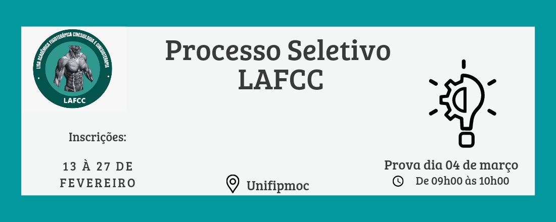 Processo Seletivo LAFCC