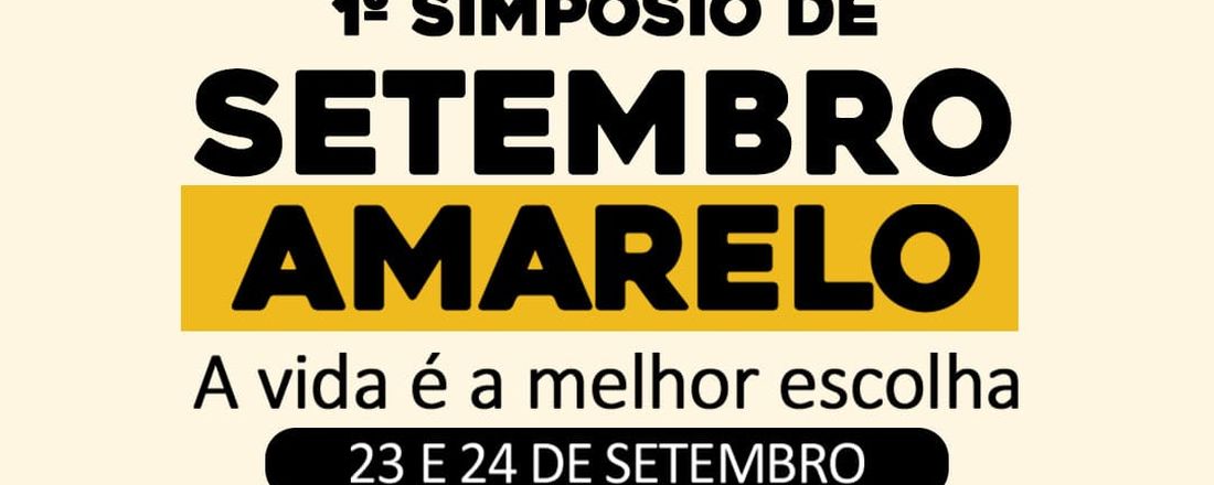 1º Simpósio Setembro Amarelo
