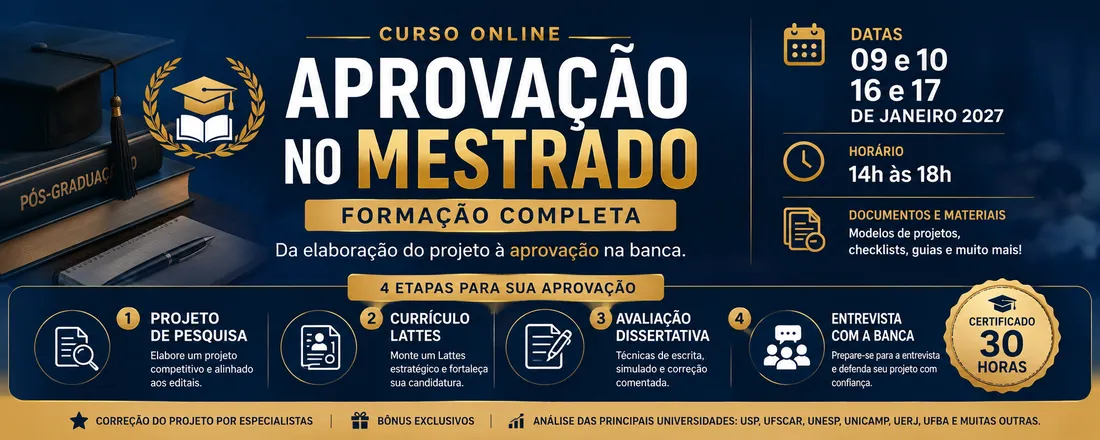 Aprovação no Mestrado – Formação Completa.