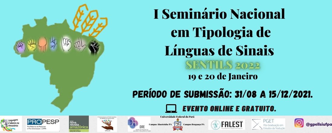 I Seminário Nacional em Tipologia de Línguas de Sinais - SENTILS