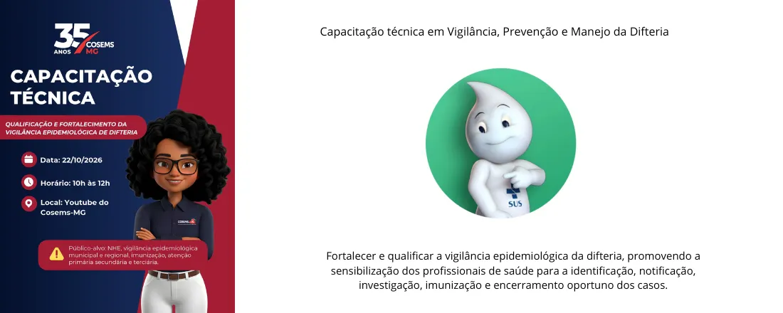 Capacitação em Vigilância, Prevenção e Manejo da Difteria