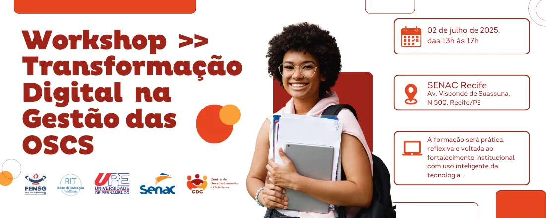 WORKSHOP TRANSFORMAÇÃO DIGITAL NA GESTÃO DAS OSCS