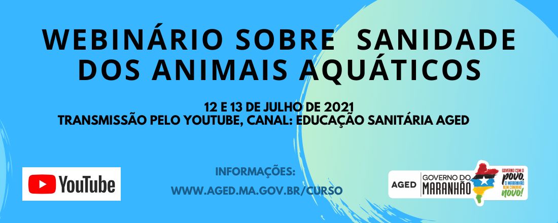 WEBINÁRIO SOBRE SANIDADE DOS ANIMAIS AQUÁTICOS