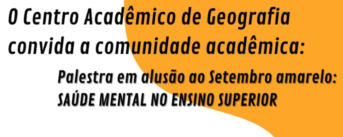 Saúde mental no ensino superior