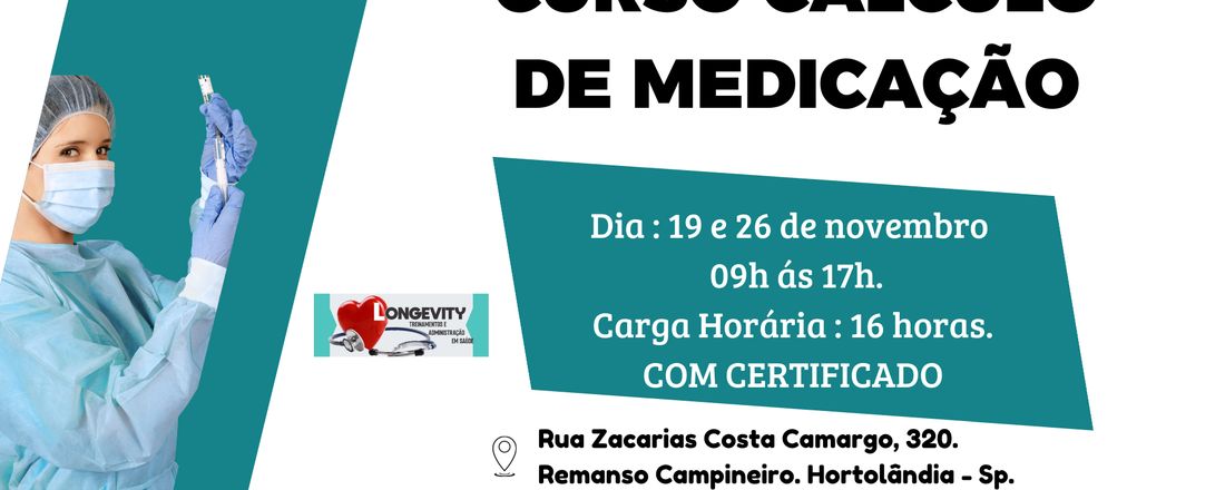 Curso Cálculo de Medicação