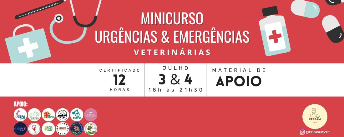 Minicurso em Urgências e Emergências Veterinárias