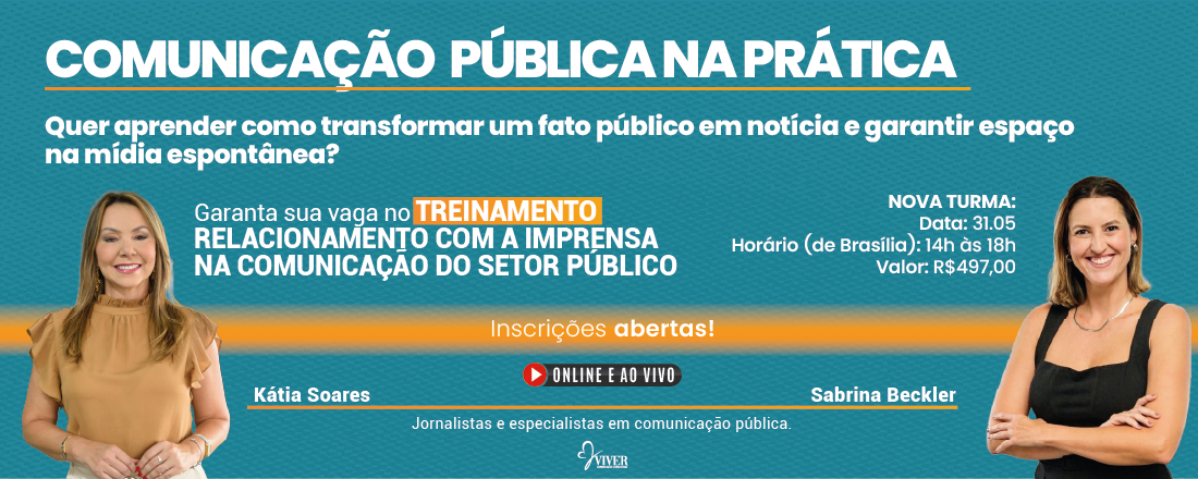 Treinamento Comunicação Pública na Prática: Relacionamento com a Imprensa no Setor Público